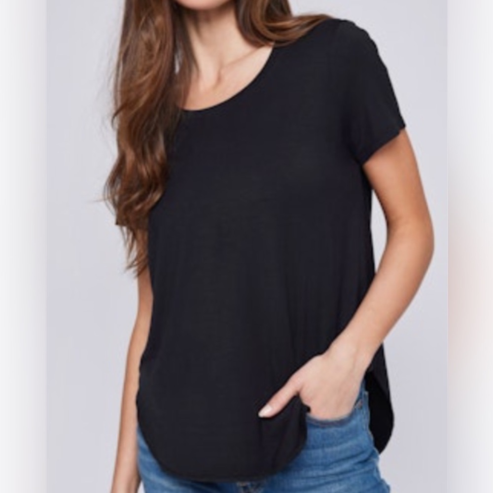 PLENTY Black T-Shirt